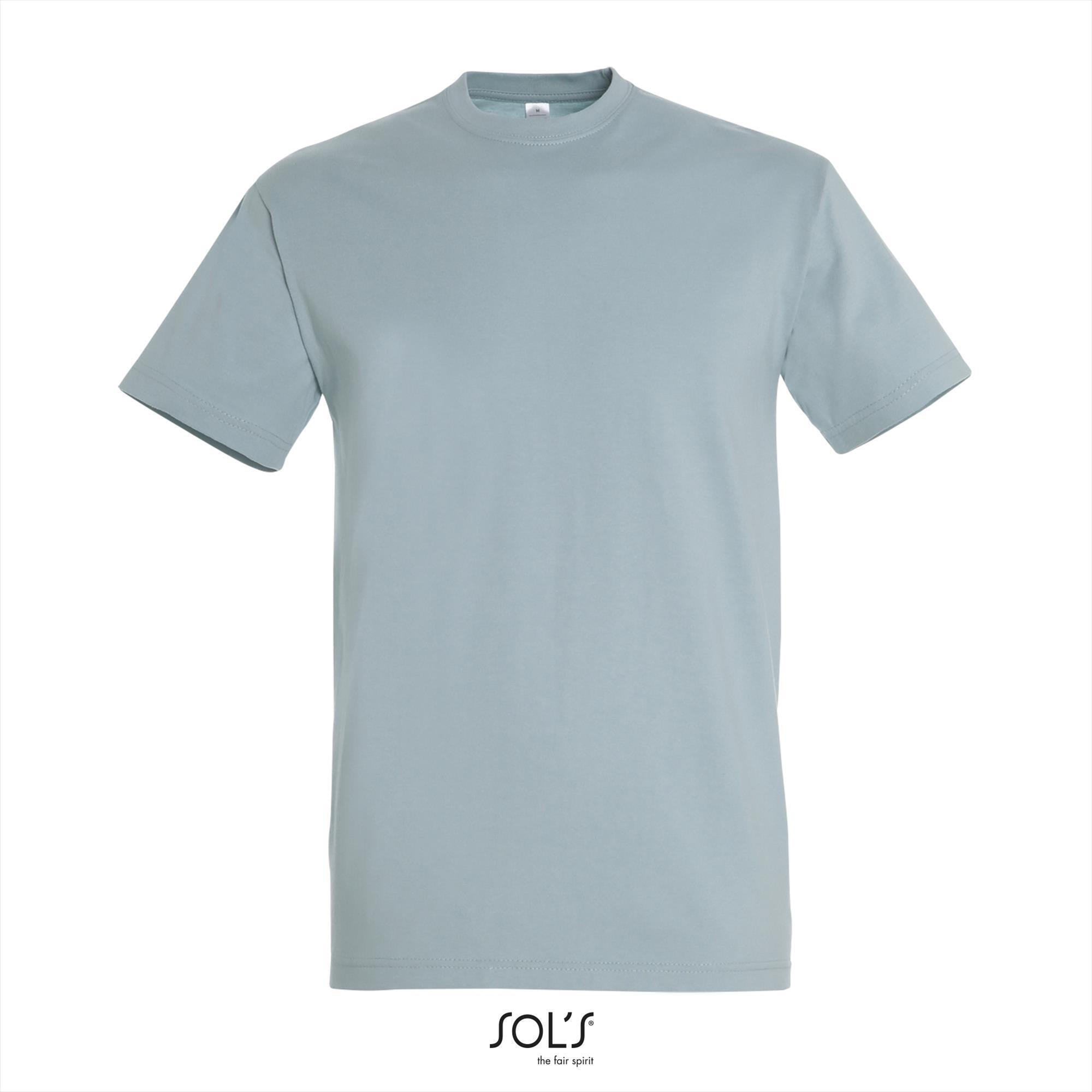 Klassieke heren T-shirt  ice blue blauw