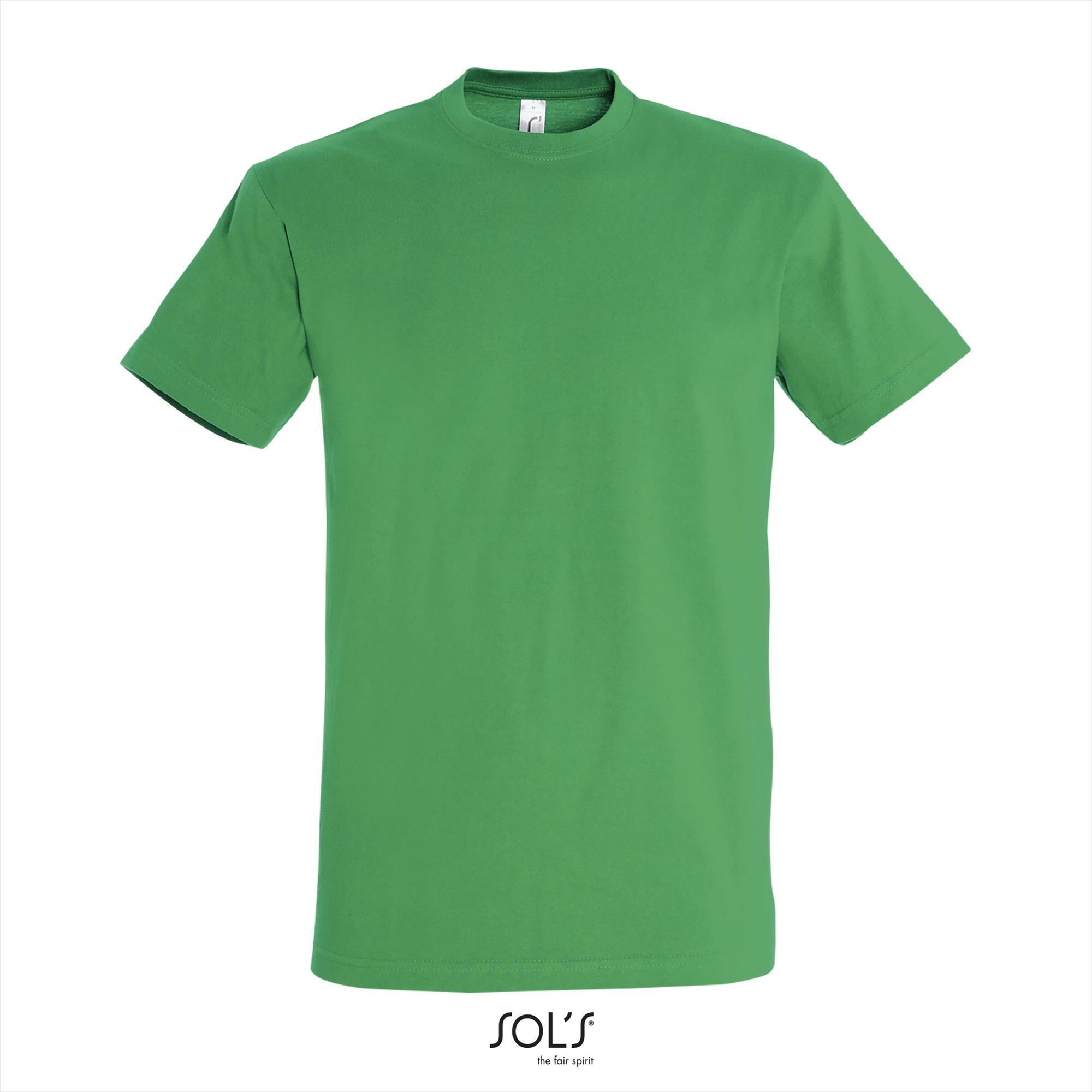 Klassieke heren T-shirt kelly green groen