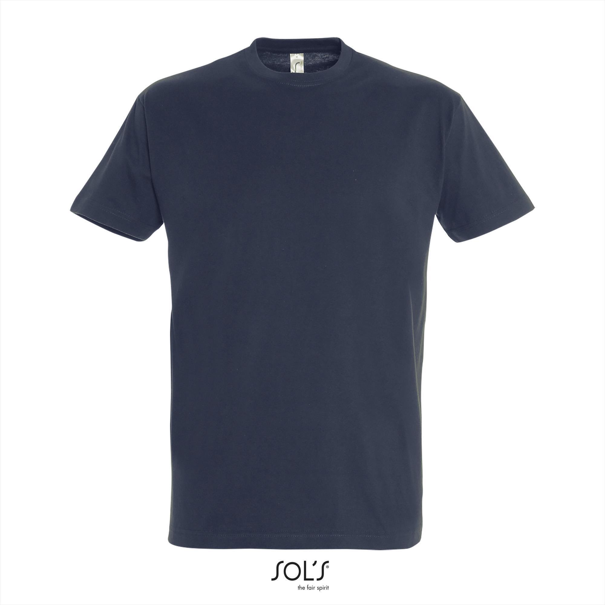 Klassieke heren T-shirt Navy blauw