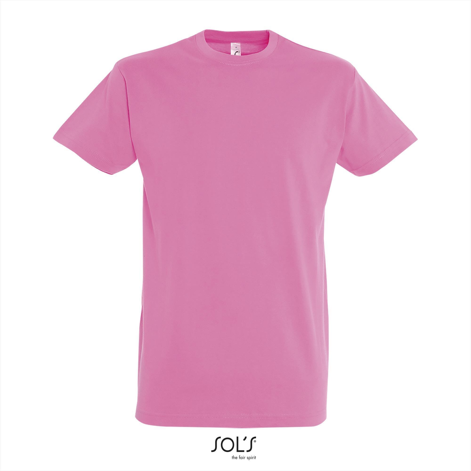 Klassieke heren T-shirt orchid roze