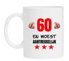 Mok leeftijd 60 jaar leuk en grappig cadeau verjaardag woest aantrekkelijk
