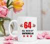 foto 4 Mok met opdruk woest aantrekkelijk 64 jaar leuk cadeau voor een 64ste verjaardag