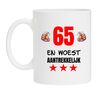 Mok woest aantrekkelijk 65 jaar leeftijd leuk cadeau voor een 65ste verjaardag