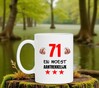 foto 2 Orginele beker cadeau voor een verjaardag leeftijd 71 jaar