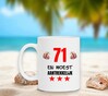 foto 3 Orginele beker cadeau voor een verjaardag leeftijd 71 jaar