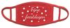 rood mondmasker met fijne feestdagen gewenst kerstpakket kerstitem
