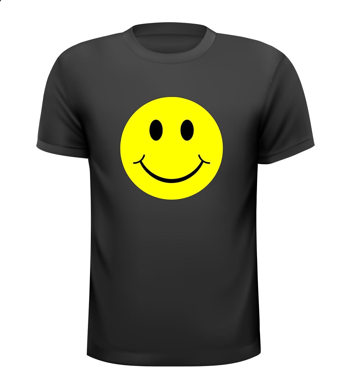 Shirt smiley geel limited edition happiness