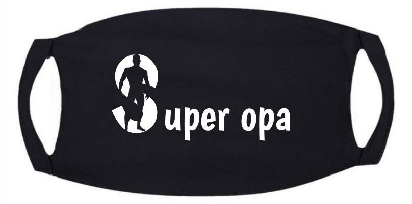 super opa mondmasker kado mondkapje