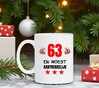 foto 3 Thee of koffie mok voor een feestelijke verjaardag leeftijd 63 jaar woest aantrekkelijk