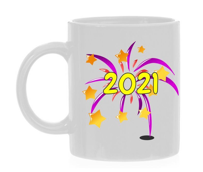 2021 vuurwerk koffiemok oud en nieuw siervuurwerk