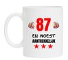Beker met leeftijd verjaardag 87 jaar woest aantrekkelijk