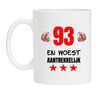 Cadeau mok een verjaardag met leuke tekst 93 jaar woest aantrekkelijk