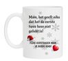 Fijne kerstdagen mam mama moeder koffiemok derde kind grappig gek lollig leuk kerstcadeau
