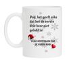 foto 1 Fijne kerstdagen pap vader papa koffiemok vierde kind grappig gek lollig leuk kerstcadeau