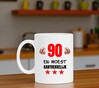 foto 2 Grappige mok met tekst erop bedrukt leeftijd orgineel cadeau 91 jaar voor een verjaardag