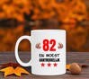 foto 4 Koffie of thee mok verjaardag 82 jaar met opdruk woest aantrekkelijk