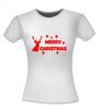 foto 4 merry christmas rendier sneeuw t-shirt