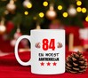 foto 4 Mok leeftijd 84 jaar met grappige tekst voor koffie of thee
