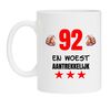 Mok met grappige tekst voor een leeftijd van 92 jaar voor een woest aantrekkelijke jarige