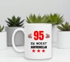 foto 4 Mok met tekst erop 95 en woest aantrekkelijk verjaardag leeftijd 95 jaar