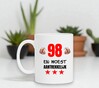 foto 4 Mok verjaardag leeftijd 98 jaar met leuke bedrukking woest aantrekkelijk