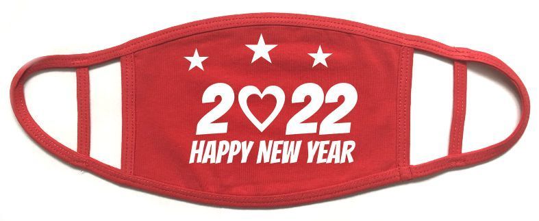 rood mondkapje 2022 liefde gezond gelukkig fijn 2022 houden van