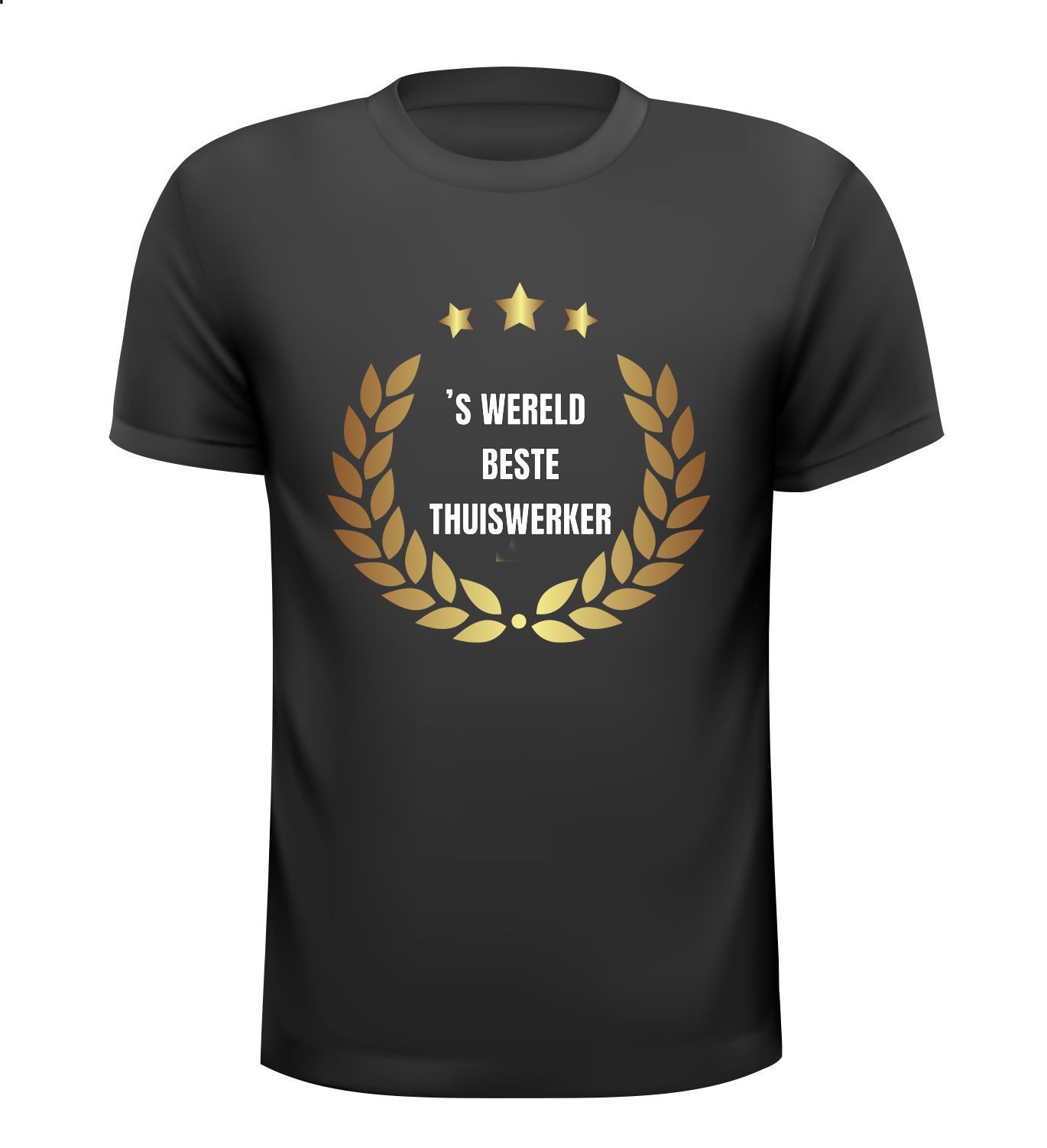 T-shirt voor s'werelds beste thuiswerker