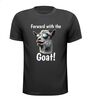 T-shirt vooruit met de geit forward with the goat slecht vertaald