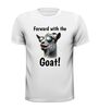 foto 13 T-shirt vooruit met de geit forward with the goat slecht vertaald