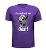 foto 3 T-shirt vooruit met de geit forward with the goat slecht vertaald