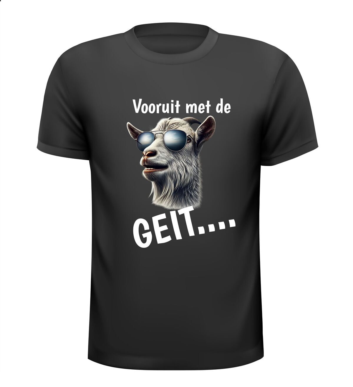 T-shirt vooruit met de geit