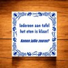 foto 4 tegeltje zeuren over niet lekker eten grappig humor