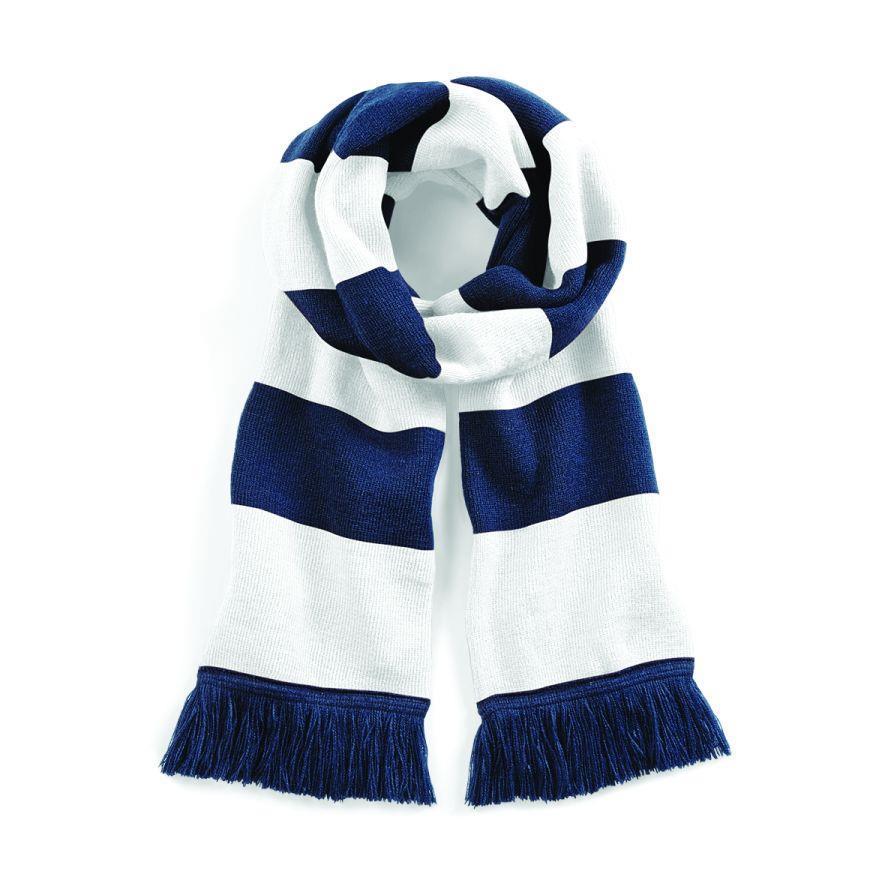  Sjaal donkerblauw met wit 182 cm
