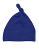 Geknoopte baby mutsje blauw