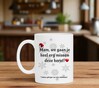 foto 4 Grappig kerst mok voor schoonmoeders mam we gaan je heel erg missen deze kerst schoonmoeder cadeau schoonzoon