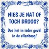 Grappig Tegeltje Niezen nies in de ellenboog corona