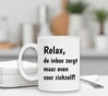 foto 3 Koffie mok Relax, de inbox zorgt maar even voor zichzelf! wit