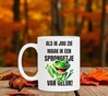 foto 2 Mok als ik jou zie maak ik een sprongetje van geluk grappige kikker opdruk