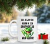 foto 3 Mok als ik jou zie maak ik een sprongetje van geluk grappige kikker opdruk