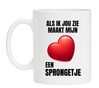 Mok als ik jou zie maakt mijn hart een sprongetje liefde Valentijn