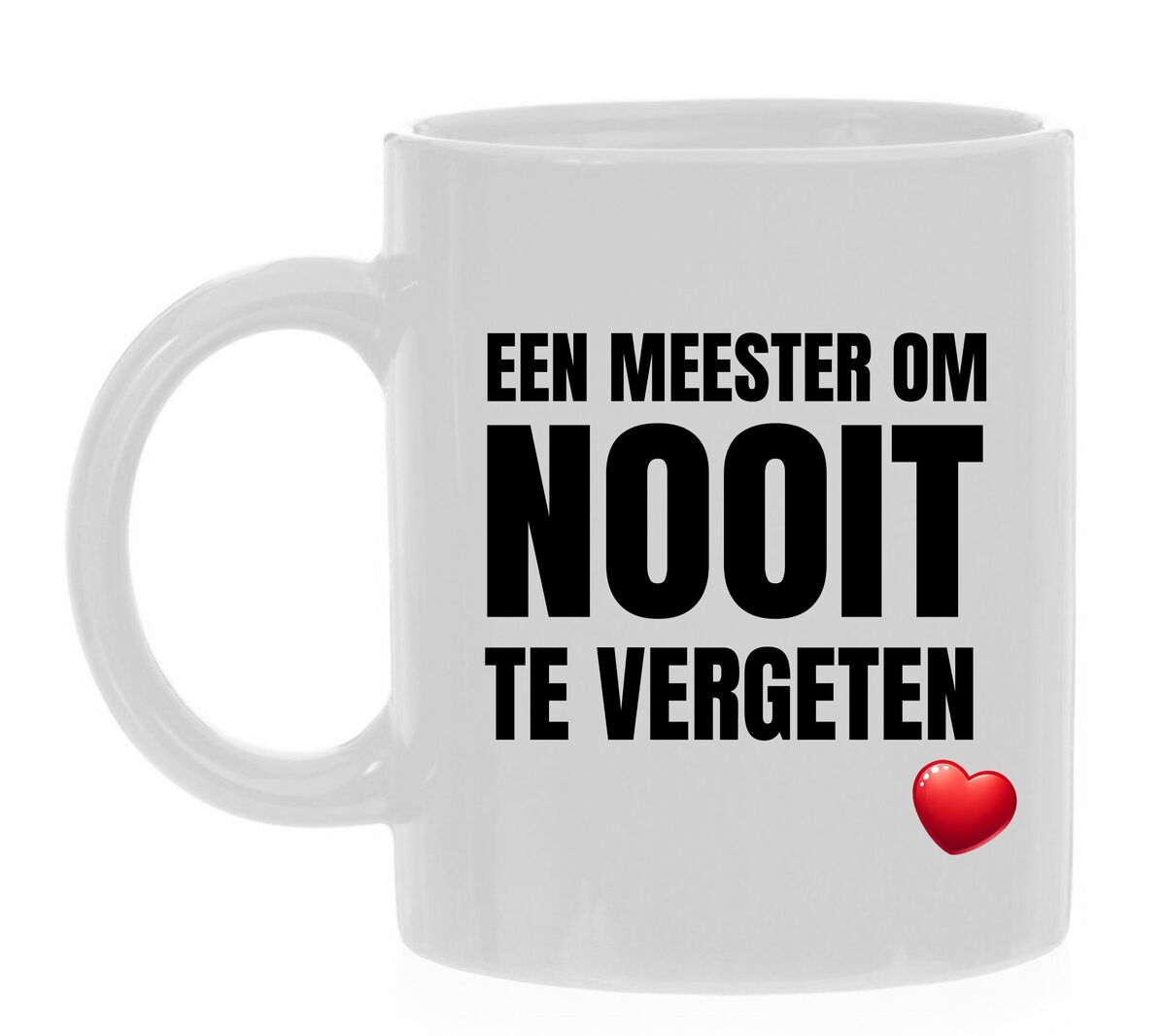 Mok een meester om nooit te vergeten cadeautje