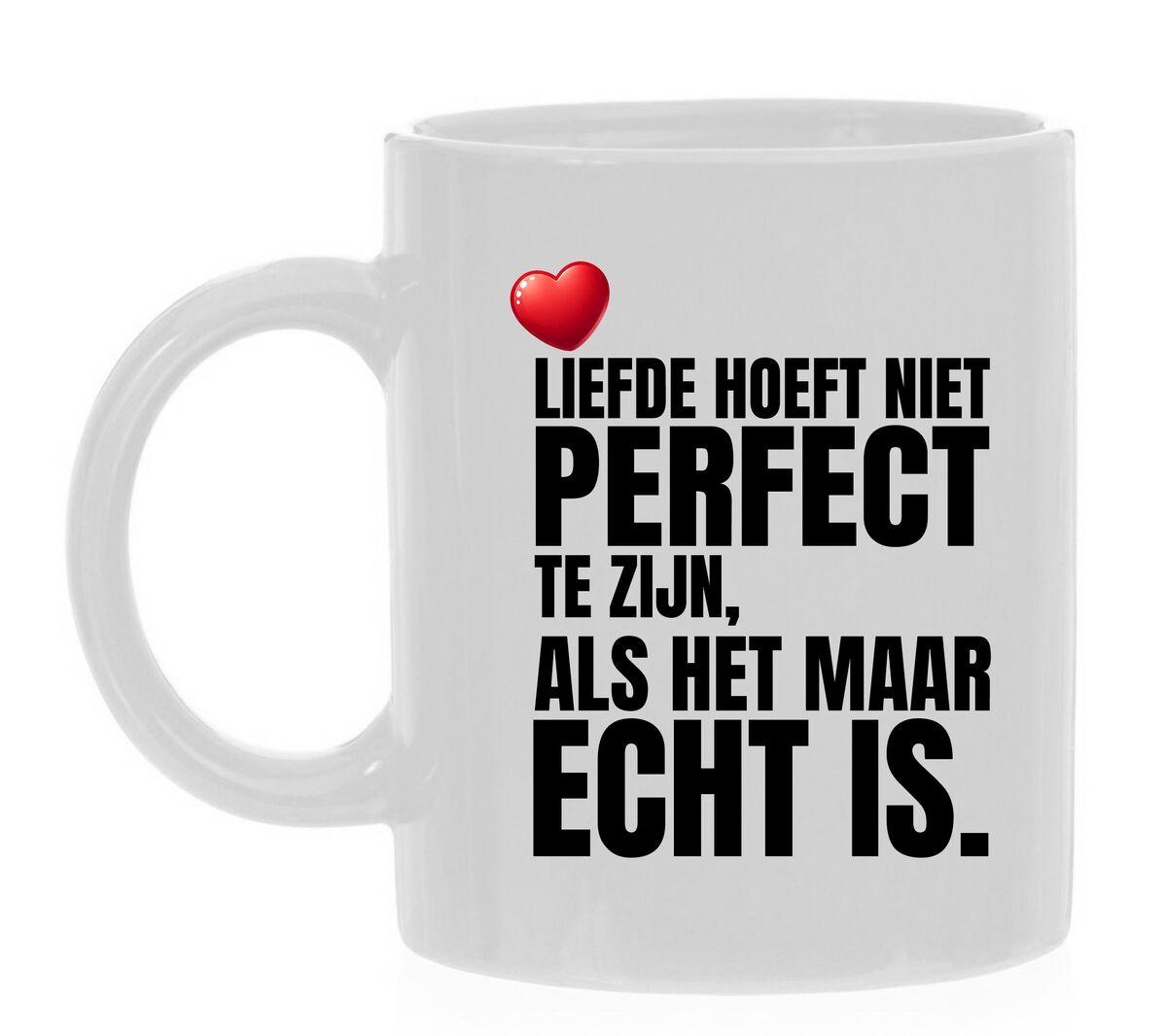 Mok liefde hoeft niet perfect te zijn, als het maar echt is