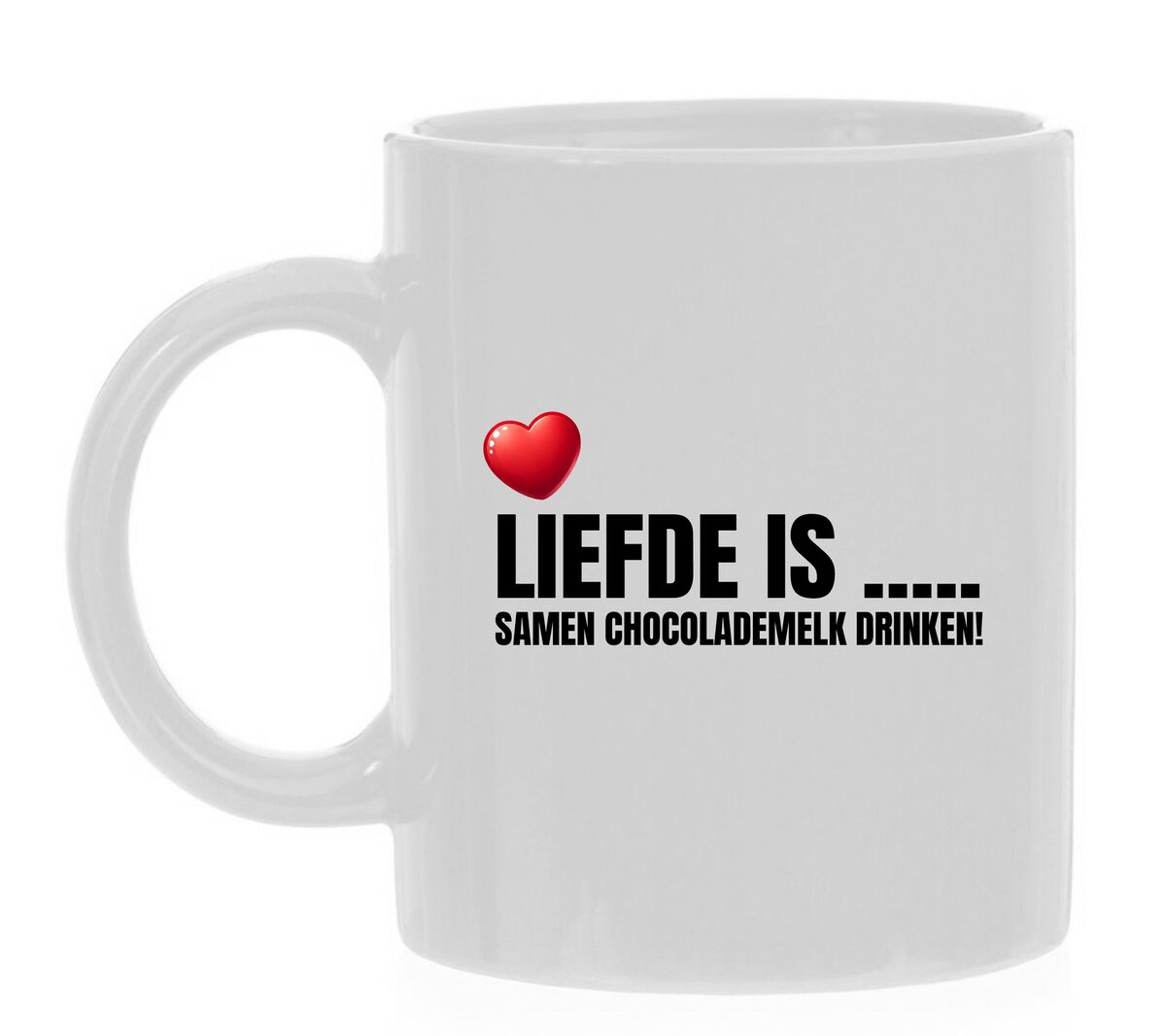 Mok liefde is samen chocolademelk drinken!