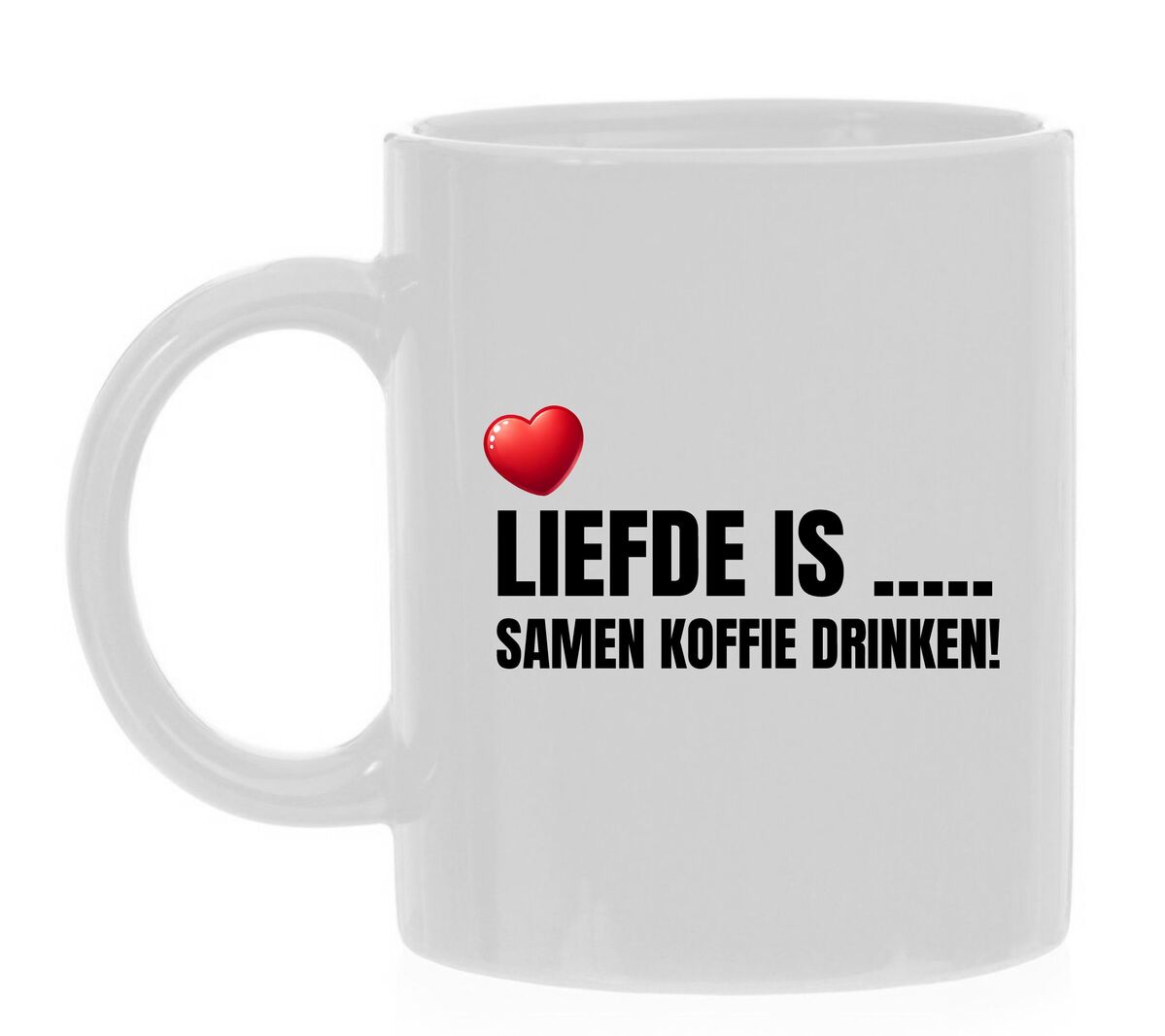 Mok liefde is samen koffie drinken