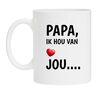 Mok papa ik hou van jou Vaderdag leuk cadeau voor je vaders verjaardag