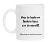 foto 1 Mok voor de beste en leukste baas van de wereld! Kado gekregen van mijn favoriete werknemer