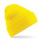 Mooie zachte muts geel