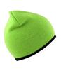 Omkeerbare muts vrolijke lime groen of toch liever zwart kies maar! Reversible