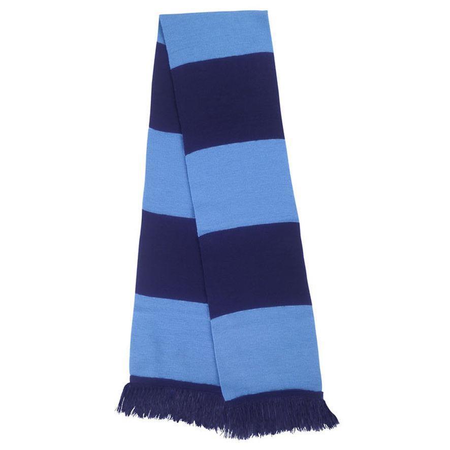 Sjaal donkerblauw met blauw 140 cm
