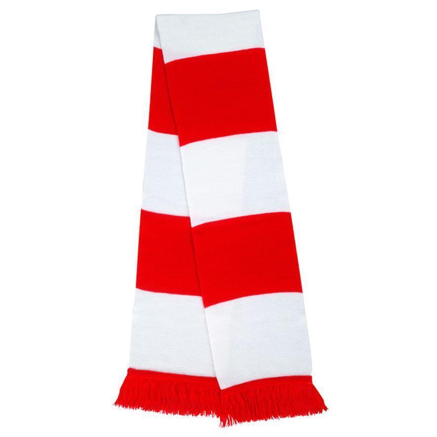 Sjaal rood met wit 140 cm Brabant sjaal Carnaval